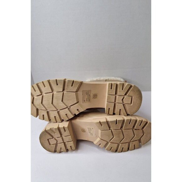 CAPE ROBBIN Lugg Sole Boots Women's Sz 10 Fur Lined Mid Calf Outdoors Gorpcore - Picture 10 of 10